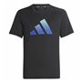 T shirt à manches courtes Enfant Adidas Icons Noir