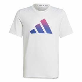 T shirt à manches courtes Enfant Adidas Train Icons Blanc