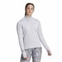 Tee-shirt Manches Longues Femme Adidas Fast 1/2 Zip Lila Lavande