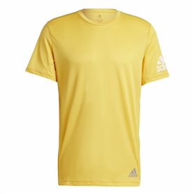 T-shirt à manches courtes homme Adidas Run It Jaune