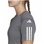 T-shirt à manches courtes femme Adidas 3 stripes Essentials Gris clair