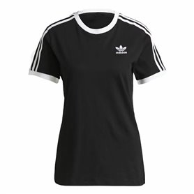 T-shirt à manches courtes femme Adidas 3 stripes Noir