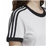 T-shirt à manches courtes femme Adidas 3 stripes Blanc