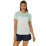 Maillot de Corps de Sport à Manches Coupe Asics Court Blanc Femme Tennis