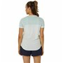 Maillot de Corps de Sport à Manches Coupe Asics Court Blanc Femme Tennis