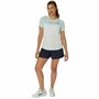 Maillot de Corps de Sport à Manches Coupe Asics Court Blanc Femme Tennis