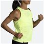 Maillot de Corps sans Manches pour Femme Brooks Sprint Free 2.0 Jaune