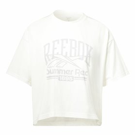 T-shirt à manches courtes femme Reebok Graphic Logo Blanc