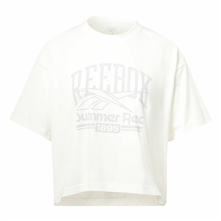 T-shirt à manches courtes femme Reebok Graphic Logo Blanc