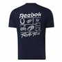 T-shirt à manches courtes homme Reebok GS Tailgate Team Bleu foncé