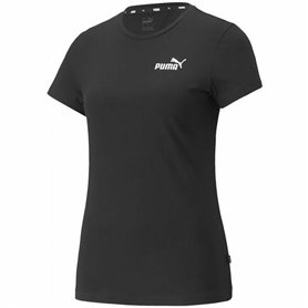 Maillot de Corps de Sport à Manches Coupe Puma Essentials+ Embroidery Noir