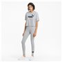 Leggings de Sport pour Femmes Puma Essentials Logo Gris clair