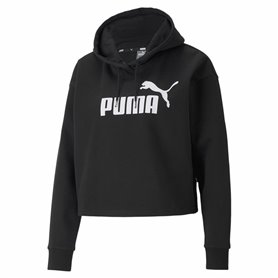Sweat à capuche femme Puma Essentials Cropped Logo Noir