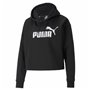 Sweat à capuche femme Puma Essentials Cropped Logo Noir