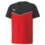 T shirt à manches courtes Enfant Puma individualRISE Rouge Noir