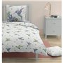 Parure de couette Roupillon Birdie 140 x 200 cm Bleu 2 Pièces