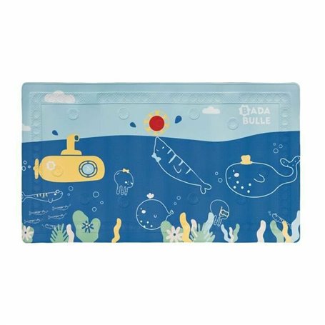Tapis de Douche Antidérapant Badabulle Bleu PVC