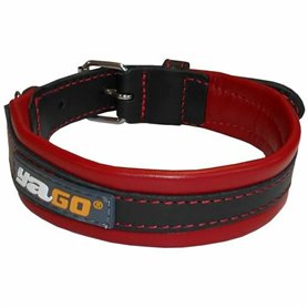 Collier pour Chien Yago M Noir/Rouge 34-43 cm Rouge/Noir