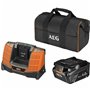 Ensemble chargeur et batterie rechargeable AEG Powertools Pro Lithium Setl1840shd 18 V 4 Ah