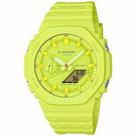 Montre Unisexe Casio G-Shock GA-2100-9A9ER Jaune (Ø 44