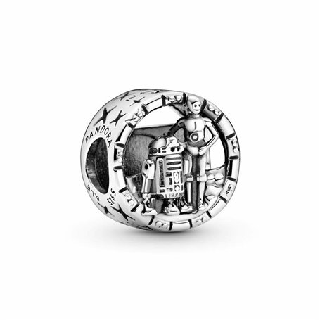 Pendentif Femme Pandora R2D2 Argenté