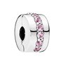 Pendentif Femme Pandora PINK SPARKLING ROW CLIP