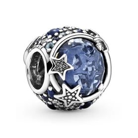 Pendentif Femme Pandora CELESTIAL BLUE SPARKLING STARS