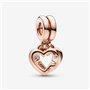 Pendentif Femme Pandora LINKED SISTER HEARTS