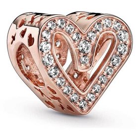 Pendentif Femme Pandora SPARKLING FREEHAND HEART