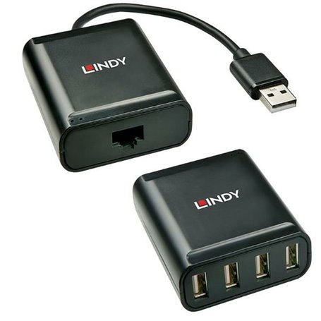 Lindy 42679 hub & concentrateur USB 2.0 Noir