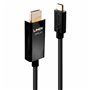 Lindy 43292 câble vidéo et adaptateur 2 m USB Type-C HDMI Type A (Standard) Noir