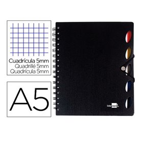 Carnet de Notes Liderpapel BJ36 A4 Noir