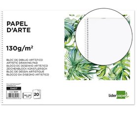 Bloc à dessin Liderpapel DA07 Blanc 20 Volets Papier