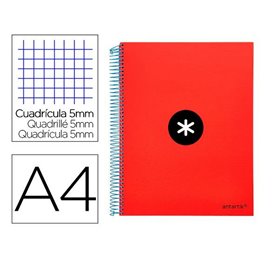 Cahier Antartik KD22 A5 120 Volets Rouge