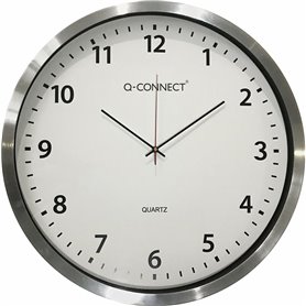 Horloge Murale Q-Connect KF11216 Blanc Ø 50 cm Plastique Métal/Plastique