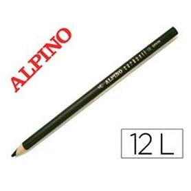 Crayons à charbon Alpino LE010012 Noir