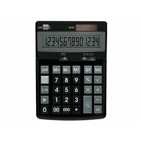 Calculatrice Liderpapel XF31 Noir Plastique