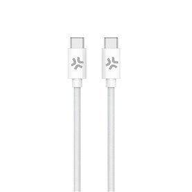 Câble USB-C Celly USBCUSBCCOTTWH Blanc 1