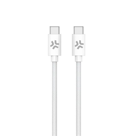 Câble USB-C Celly USBCUSBCCOTTWH Blanc 1