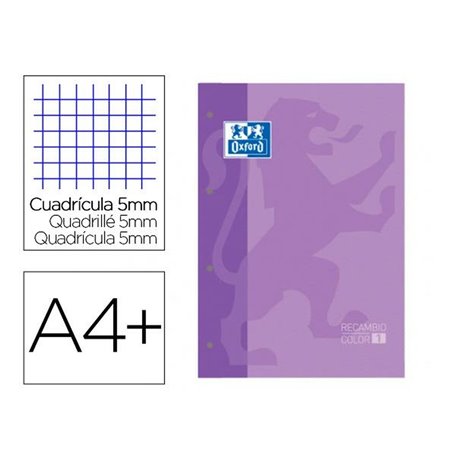 Rechange Oxford 400123676 Violet 80 Volets A4