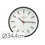 Horloge Murale Q-Connect KF16951 Ø 34,4 cm Blanc/Noir Plastique