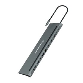 Hub USB Conceptronic 110518707101 Gris 100 W (1 Unité)