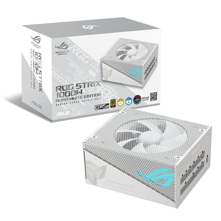 Bloc dAlimentation Asus ROG -STRIX-1000G-AURA 1000 W 80 Plus Gold Blanc