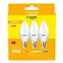 Lot de 3 ampoules LED EDM G 5 W E14 400 lm Ø 3,6 x 10 cm (3200 K)