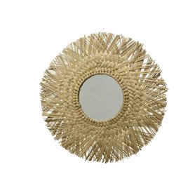 Miroir mural Decoris Rond Naturel Joncs (Ø 50 cm)