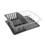 Égouttoir pour Évier Metaltex Gris (35 x 30 x 11 cm)