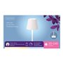 Lampe de Table LED Lumineo 894378 Blanc Métal 37 cm Rechargeable