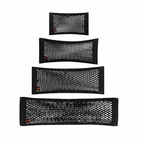 Filet de rangement pour voiture Black & Decker Noir 40/50/60/80 x 25 cm 4 Pièces