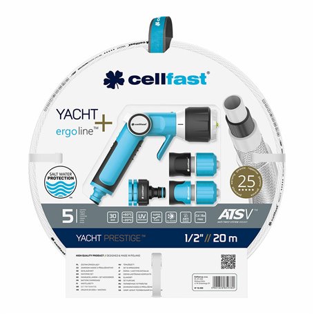 Jeu de tuyaux avec accessoires Cellfast Yacht PVC 20 m Ø 12