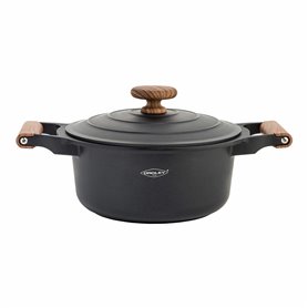 Casserole avec Couvercle Oroley Nature Bois 20 cm Aluminium fondu